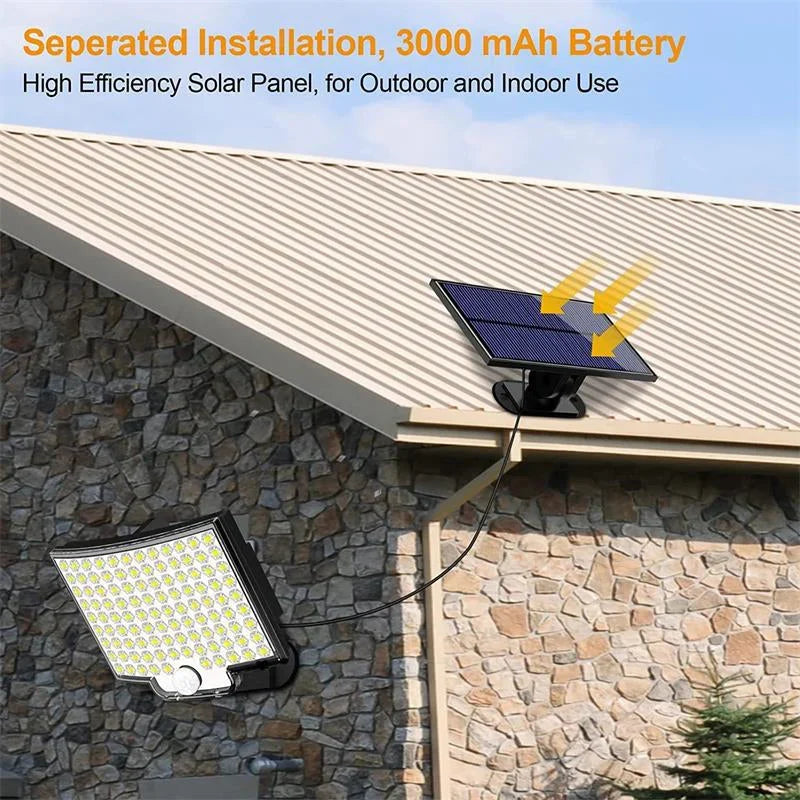 Solar Motion Sensor Light 106 LED IP65-Rated