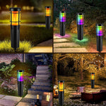Solar Path Light Flickering Flame & RGB IP65 Weatherproof