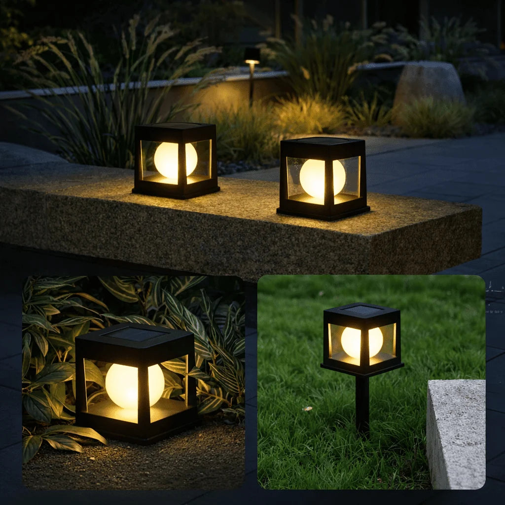 Solar Pathway Light Solar-Powered Automatic Dusk Sensor IP65 Weatherproof