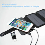 Solar Phone Charger Foldable Dual Device Charging