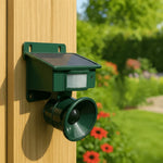 Solar-Powered Motion-Activated Sound Bird Deterrent