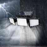 Solar Security Light Motion Sensor Three Adjustable Heads IP65 Water-Resistant