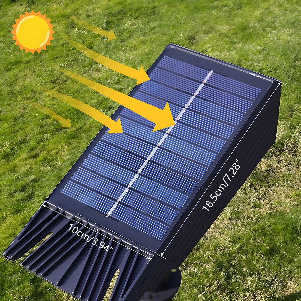 Solar Spot Light Adjustable Zoom RGB & Warm White