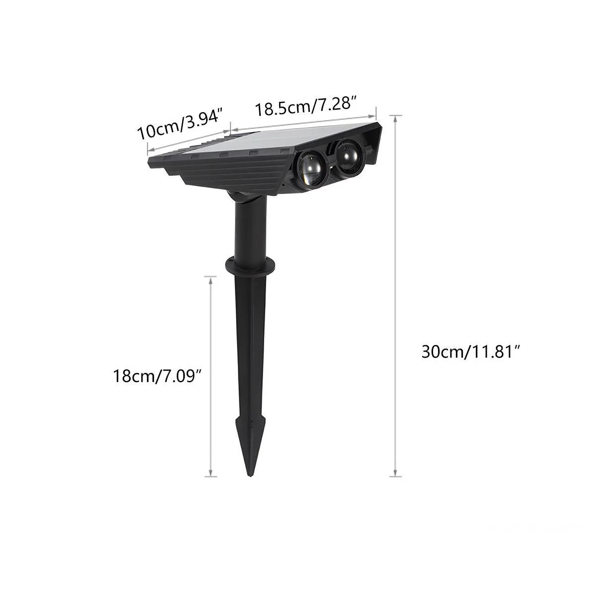 Solar Spot Light Adjustable Zoom RGB & Warm White