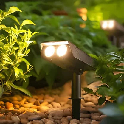 Solar Spotlight Adjustable Zoom RGB & Warm White