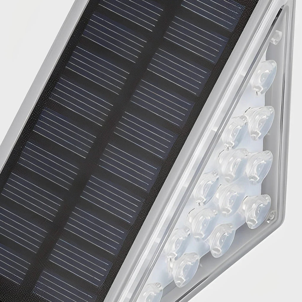 Solar Step Lights Triangle LED Waterproof 10-Hour Runtime