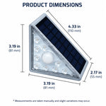 Solar Step Lights Triangle LED Waterproof 10-Hour Runtime