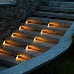 Solar Step Lights Triangle LED Waterproof 10-Hour Runtime