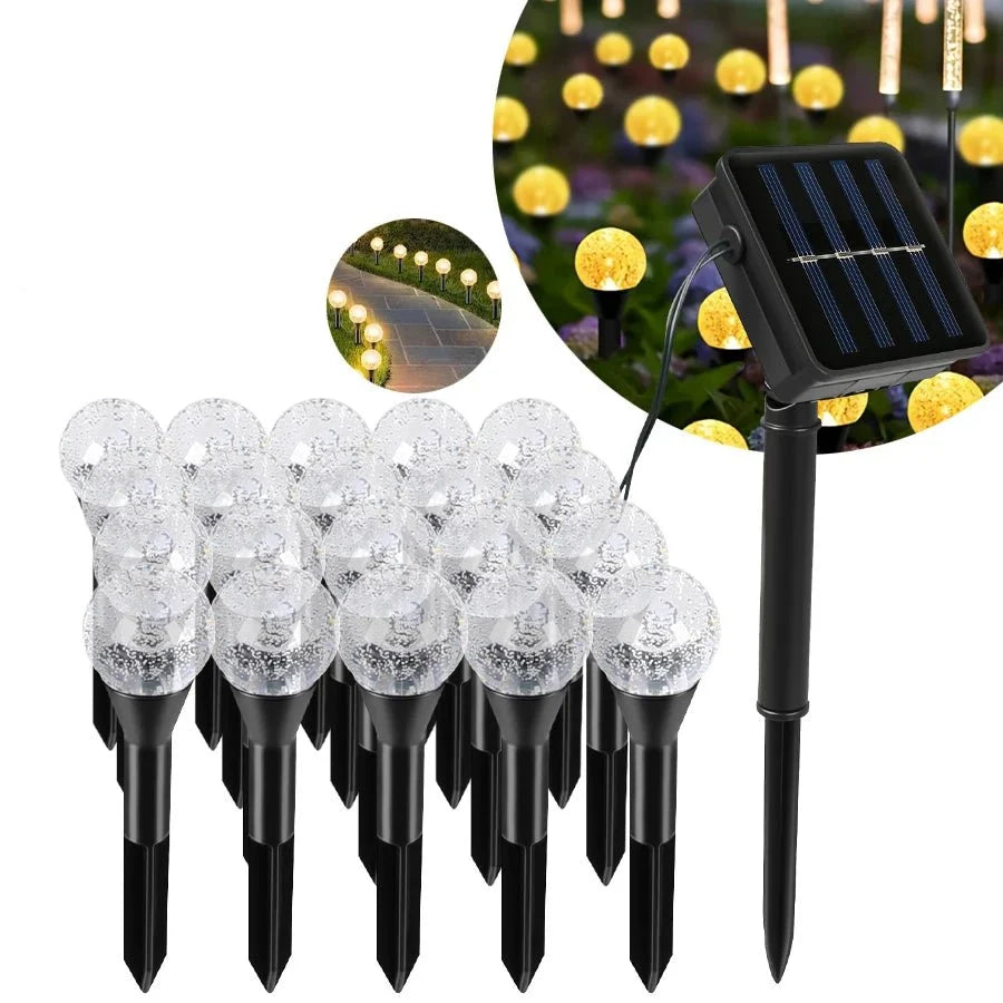 Solar String Lights Warm White IP65 Waterproof 8 Modes