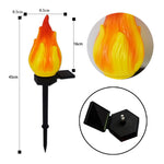 Solar Torch Light Flickering Flame Dusk-To-Dawn