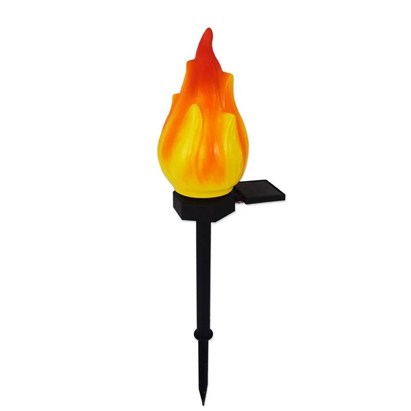 Solar Torch Light Flickering Flame Dusk-To-Dawn