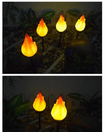 Solar Torch Light Flickering Flame Dusk-To-Dawn