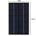 Solar USB Charger Panel 5W Portable Low-Light Performance