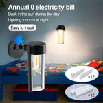 Solar Wall Light Warm LED Dusk-To-Dawn IP65
