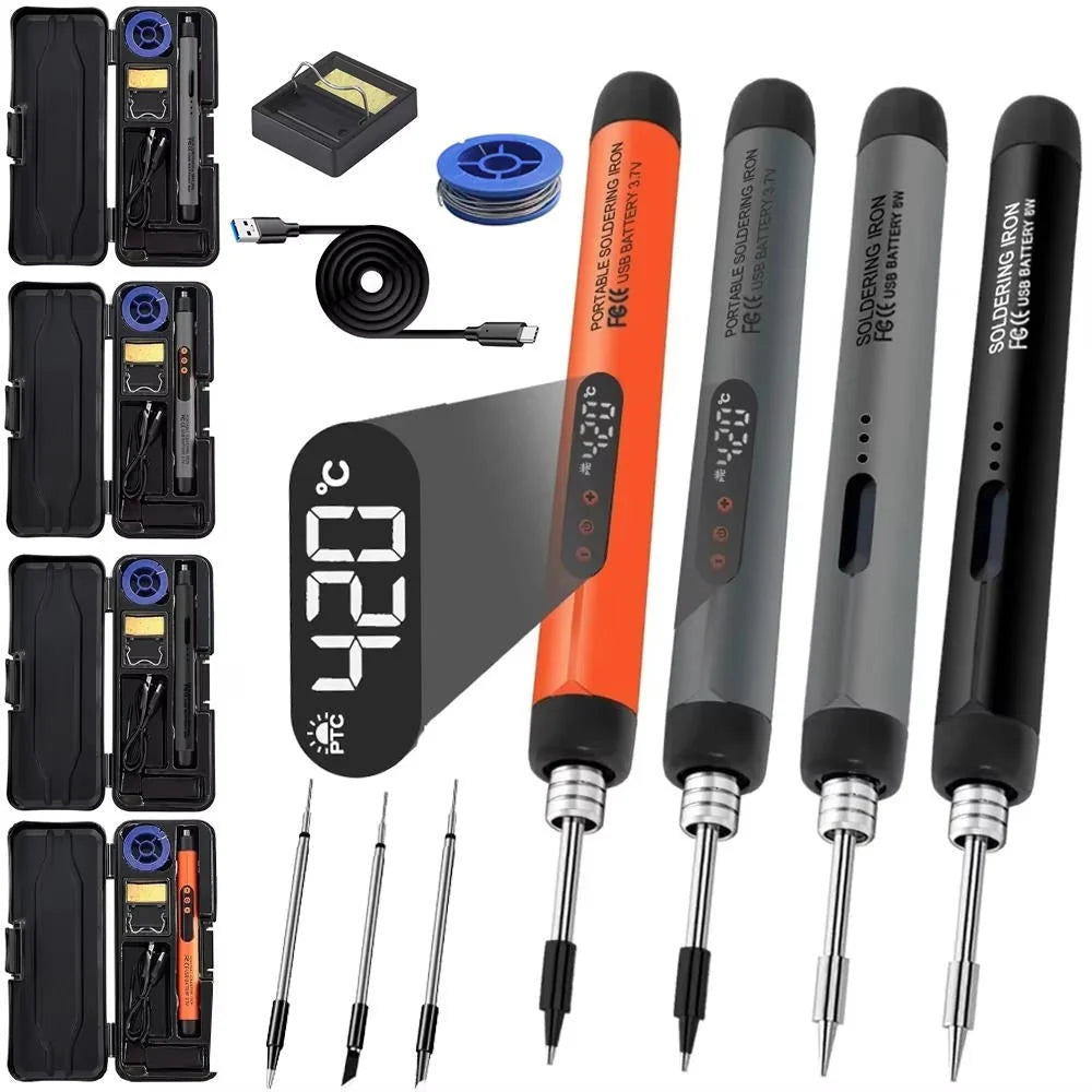 Soldering Iron Cordless Digital Display Adjustable Temp
