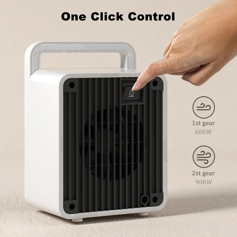 Space Heater 600W Ceramic Portable Automatic Shut-Off