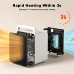 Space Heater 600W Ceramic Portable Automatic Shut-Off
