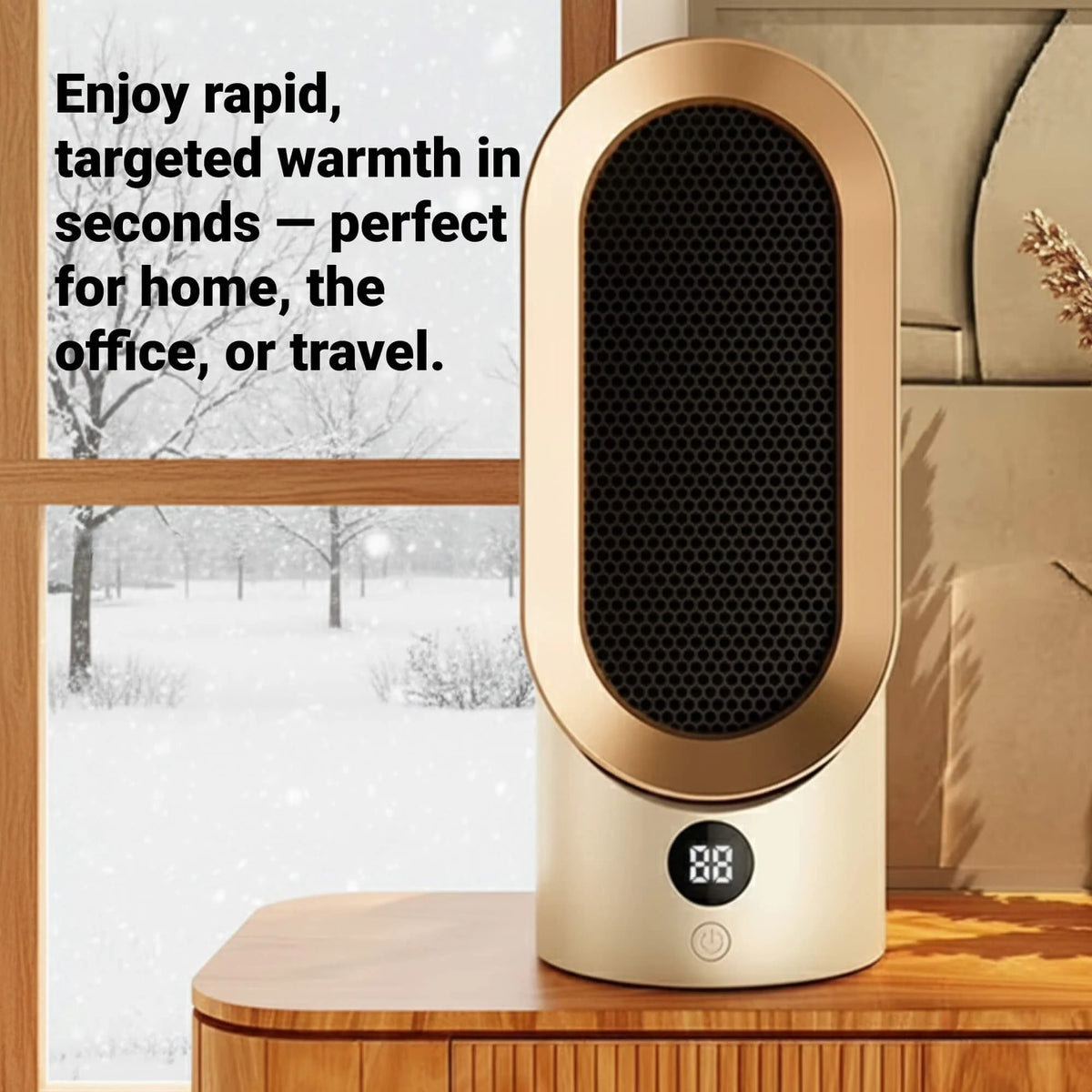 Space Heater Compact Portable Quiet Overheat Protection
