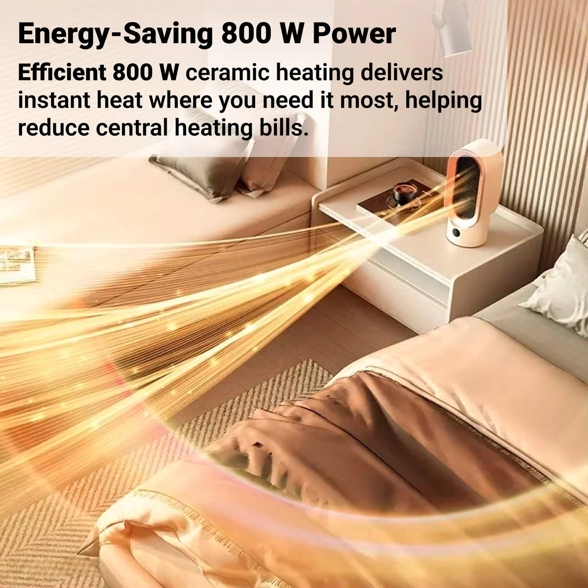 Space Heater Compact Portable Quiet Overheat Protection