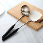 Spatula & Ladle Set Stainless Steel Rust-Resistant 15-Inch