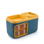 Spice Organizer 6 Compartments Transparent Detachable Container Removable Tray