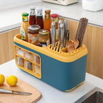Spice Organizer 6 Compartments Transparent Detachable Container Removable Tray