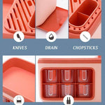 Spice Organizer 6 Compartments Transparent Detachable Container Removable Tray