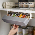 Spice Organizer Under-Shelf Pull-Out Holds 7 Jars