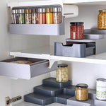 Spice Organizer Under-Shelf Pull-Out Holds 7 Jars
