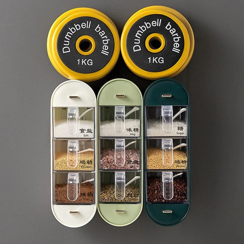 Spice Organizer Wall-Mounted Space-Saving