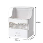 Spice Rack Organizer Double-Tier Space-Saving Kitchen Storage