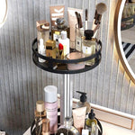Spice Rack Organizer Stainless Steel 360° Rotating Adjustable Shelves