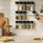 Spice Rack Wall-Mounted Self-Adhesive Space-Saving
