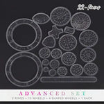 Spirograph Set 22 Piece Transparent Templates & 15 Gears