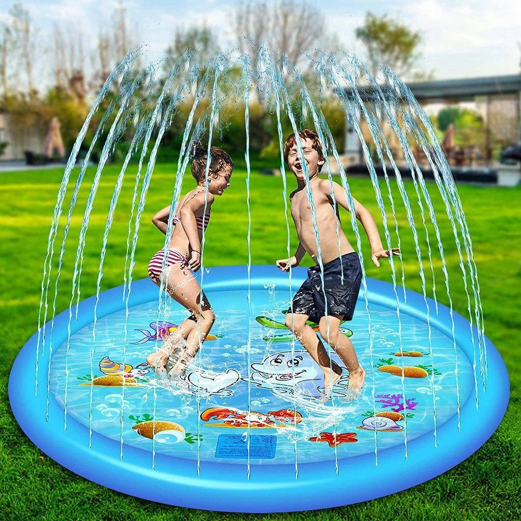 Splash Pad 68 Inch Adjustable Spray Shallow & Safe