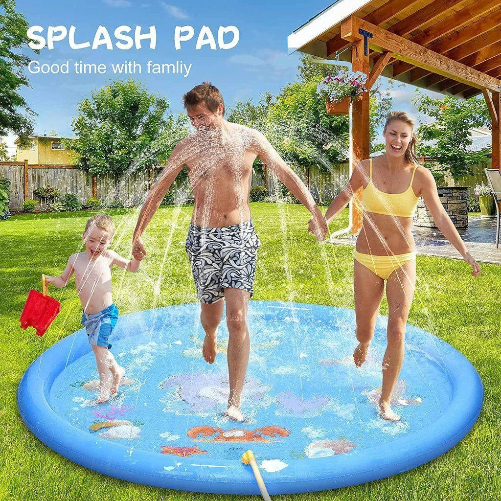 Splash Pad 68 Inch Adjustable Spray Shallow & Safe