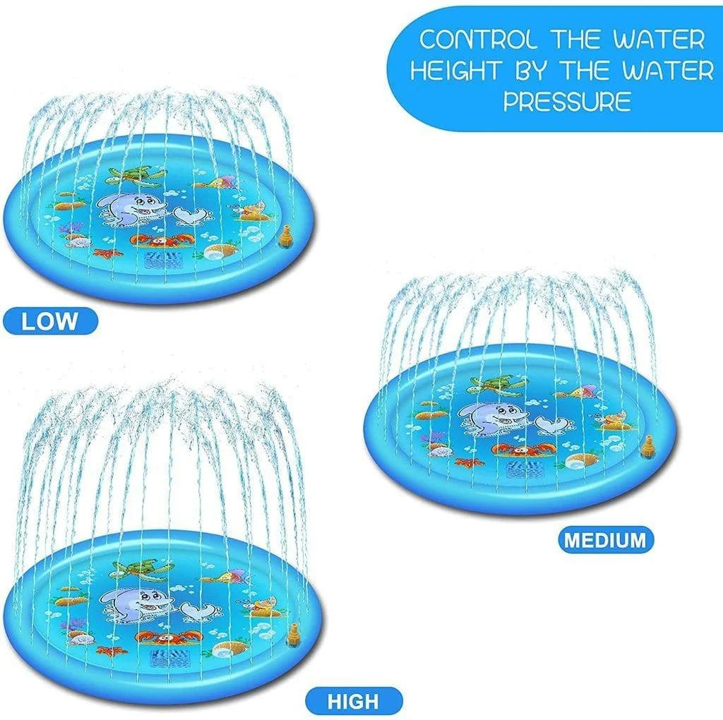Splash Pad 68 Inch Adjustable Spray Shallow & Safe