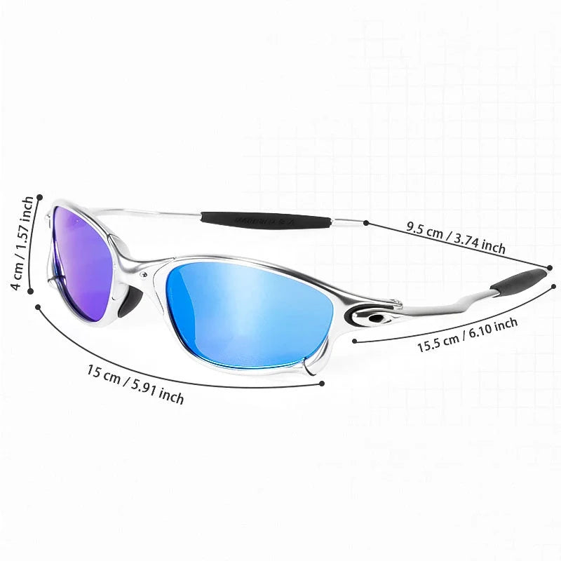 Sport Sunglasses Polarized UV400 Lightweight Alloy Frame