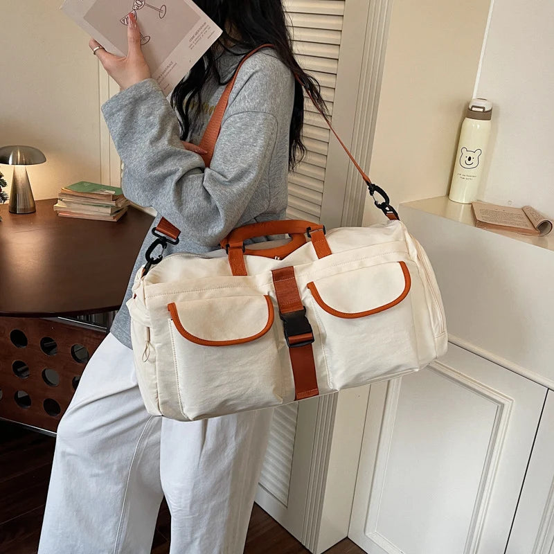 Sports Bag Water-Resistant Spacious Multiple Pockets