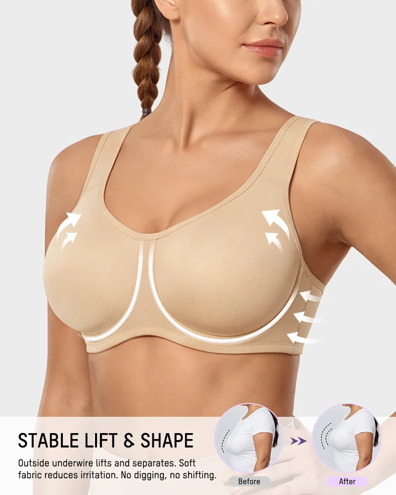 Sports Bra High-Impact Support Outside-Wire Design