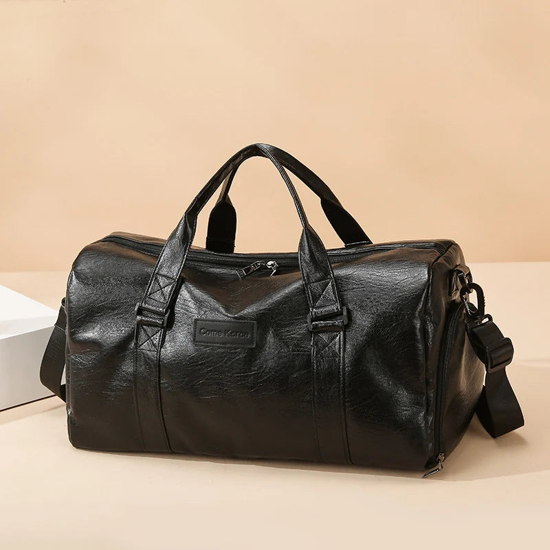 Sports Duffel Bag Durable Fabric Spacious Interior Padded Handles