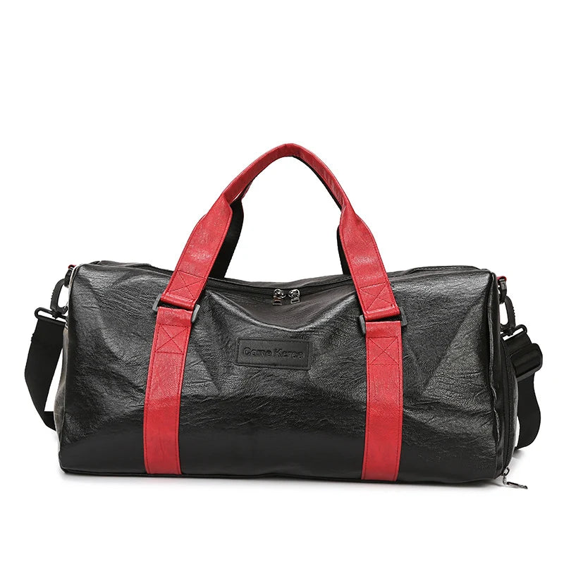 Sports Duffel Bag Durable Fabric Spacious Interior Padded Handles