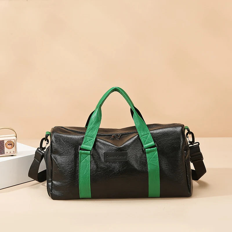Sports Duffel Bag Durable Fabric Spacious Interior Padded Handles