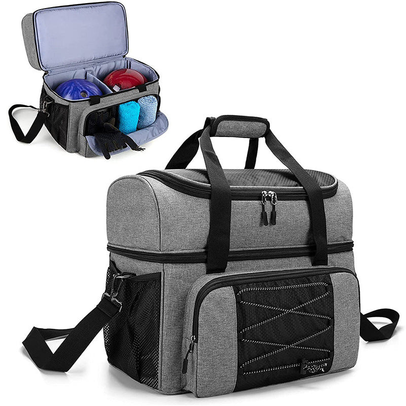 Sports Duffel Bag Insulated Water-Resistant Fits Bowling Balls