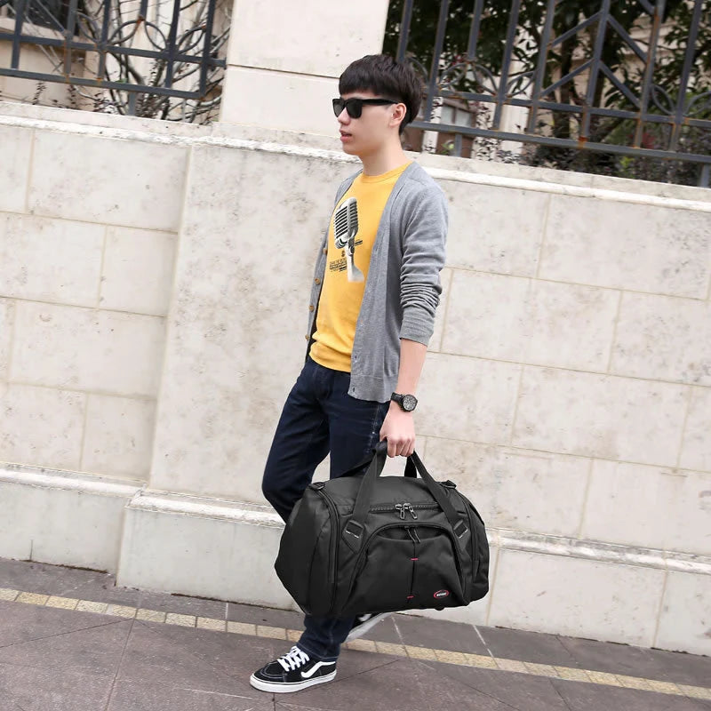Sports Duffel Bag Large Capacity Durable Fabric & Adjustable Straps