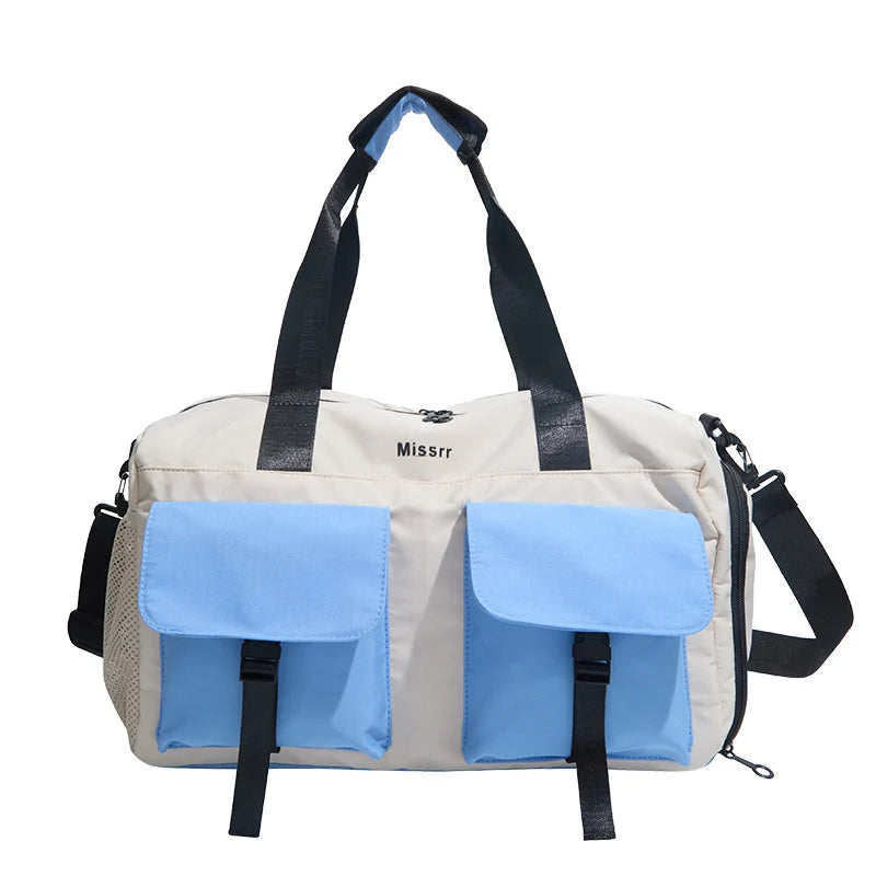 Sports Duffel Bag Multi-Pocket Organizer Tear-Resistant & Water-Resistant