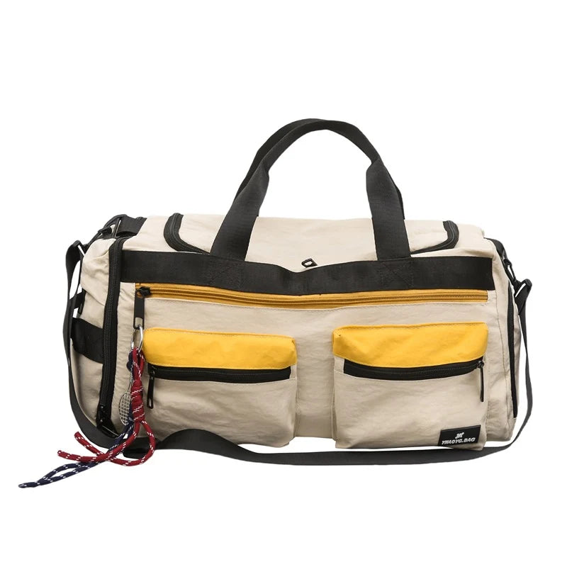 Sports Duffel Bag Multi-Pocket Tear-Resistant Fabric