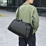 Sports Duffel Bag Sturdy Fabric Multiple Compartments & Adjustable Strap
