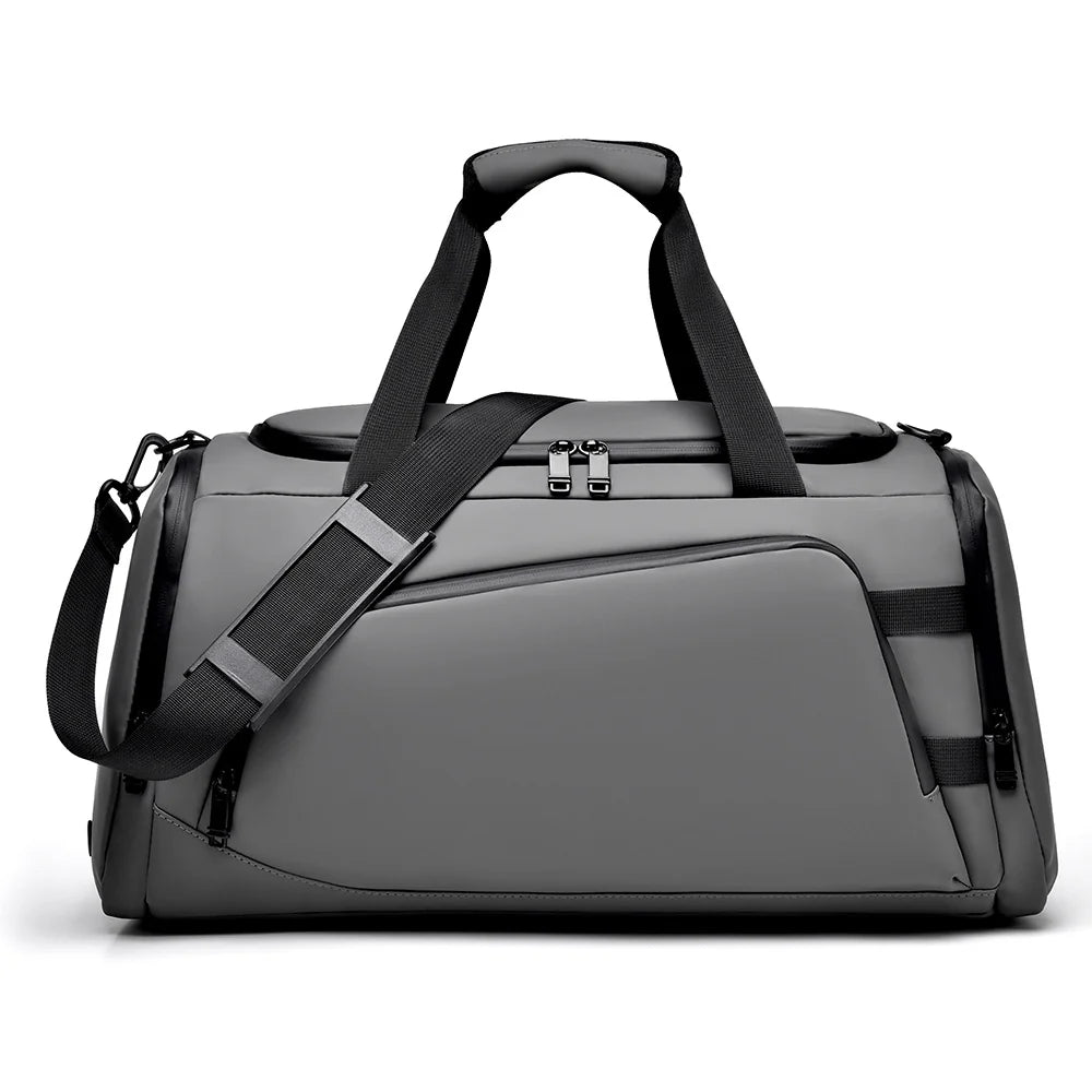Sports Duffel Bag Sturdy Fabric Multiple Compartments & Adjustable Strap