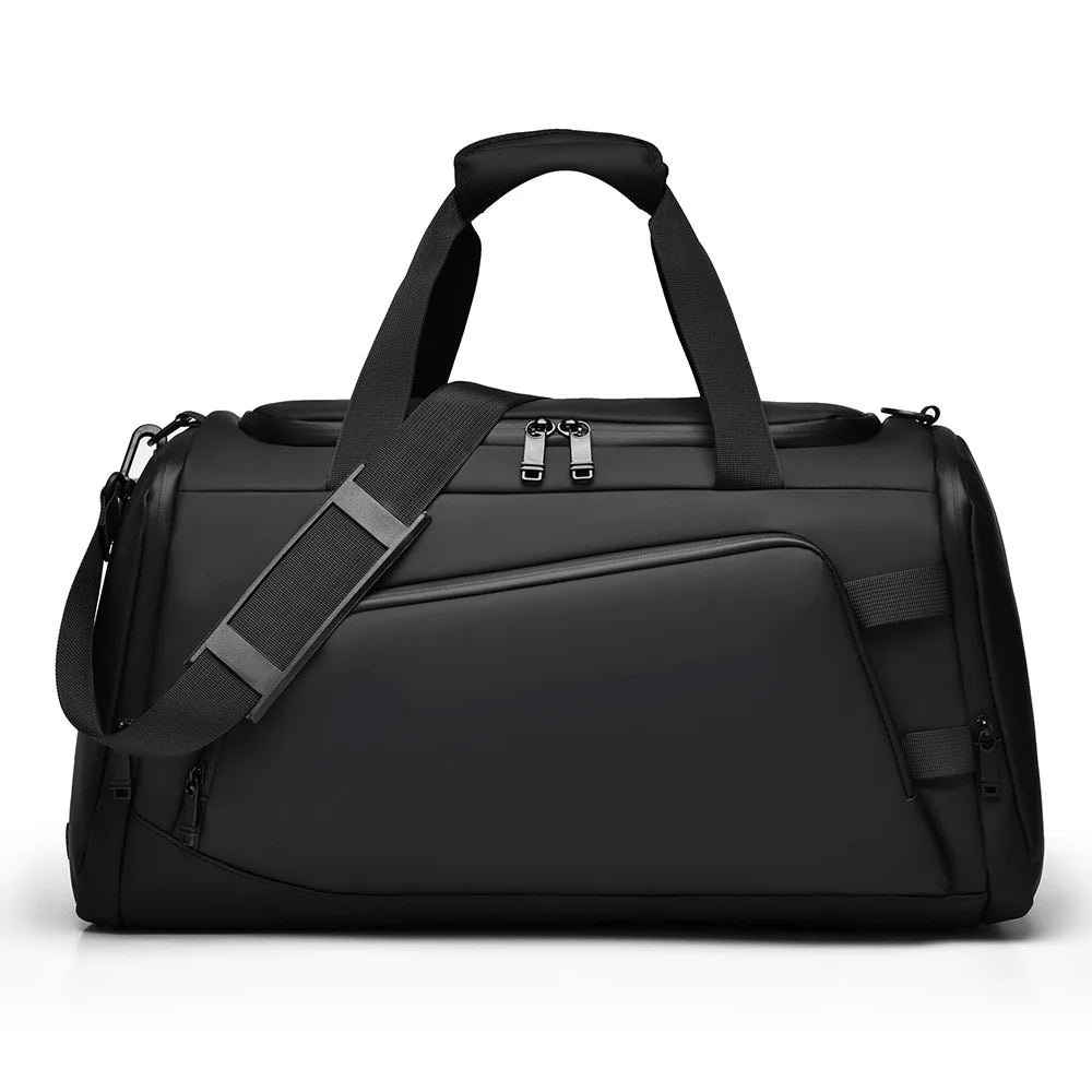 Sports Duffel Bag Sturdy Fabric Multiple Compartments & Adjustable Strap